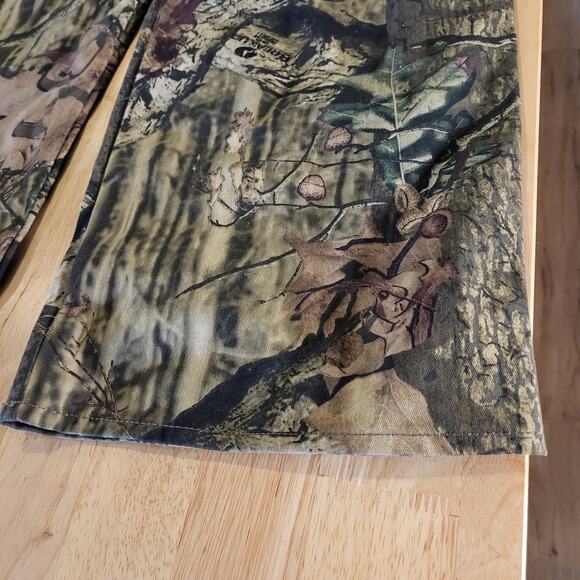 Russel Outdoors M 8/10 Camouflage Straight Leg Cargo Pants Pink Lining Zip Snap - Picture 3 of 16